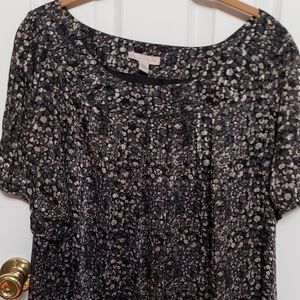 Black & Tan Blouse